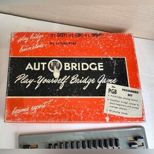 Vintage Autobridge Play Yourself Bridge Game Set